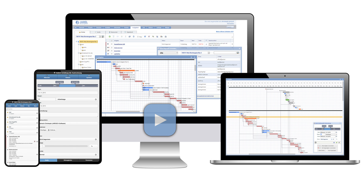 Arbeiten Sie ortsunabhngig mit Smartphones, Tablets, Laptops. JAREL bietet fr alle Plattformen die richtigen Apps und viel mehr...